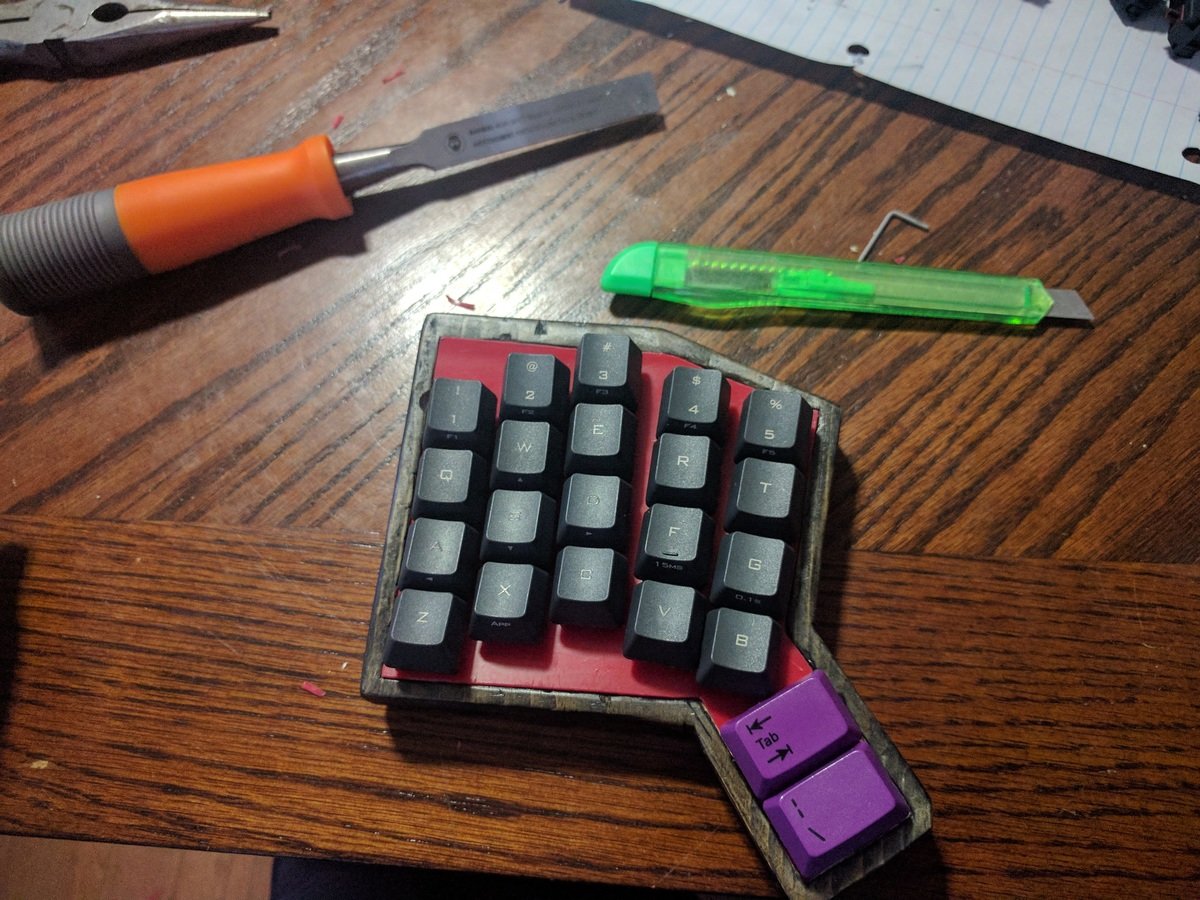 Switches in place, just waiting for elecronics